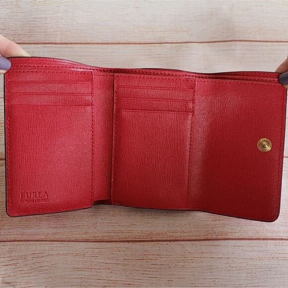 FURLA Saffiano Leather Compact Women's Wallet - Picture 10 of 12